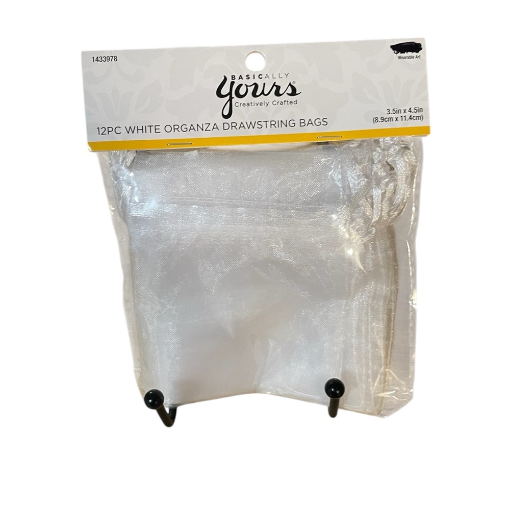 Basically Yours White Organza Bags